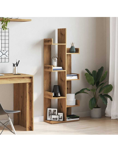 Libreria Rovere Artigianale 48x25,5x140 cm Legno Multistrato