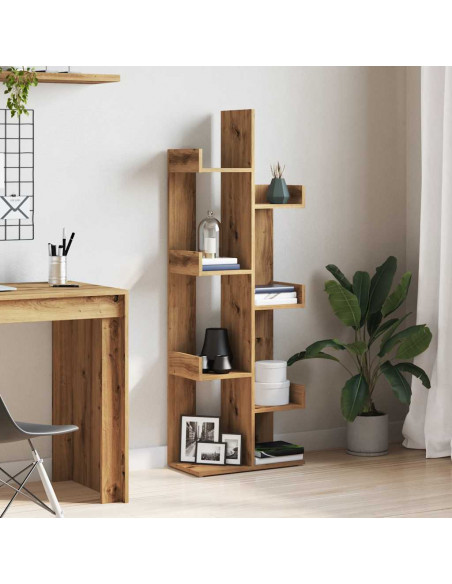 Libreria Rovere Artigianale 48x25,5x140 cm Legno Multistrato