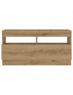 Mobile Porta TV con LED Artigianale 180x35x40 cm Multistrato