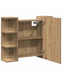 Mobile da Bagno Specchio Rovere Artigianale Legno Multistrato