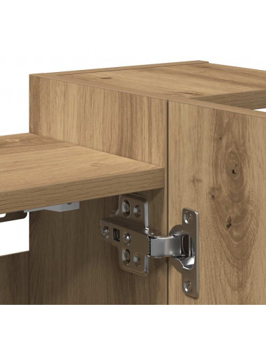 Mobile da Bagno Specchio Rovere Artigianale Legno Multistrato