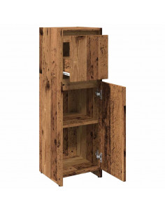 Mobile da Bagno Legno Antico 30x30x95 cm in Legno Multistrato