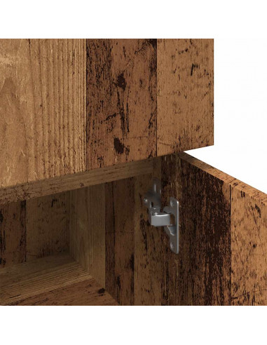 Mobile da Bagno Legno Antico 30x30x95 cm in Legno Multistrato