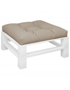 Cuscino per Pallet Tortora 80x80x12 cm in Tessuto 2