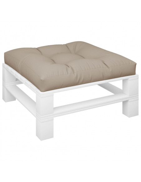 Cuscino per Pallet Tortora 80x80x12 cm in Tessuto