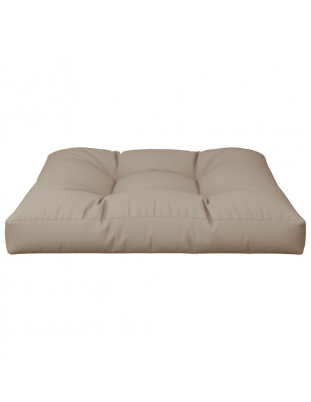 Cuscino per Pallet Tortora 80x80x12 cm in Tessuto