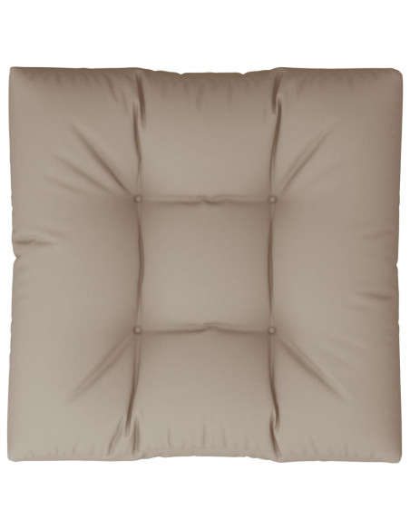 Cuscino per Pallet Tortora 80x80x12 cm in Tessuto