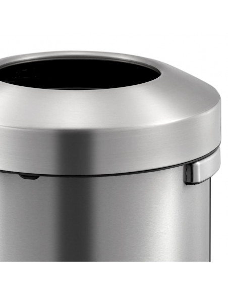 EKO Pattumiera Aperta Urban 90 L Argento Opaco