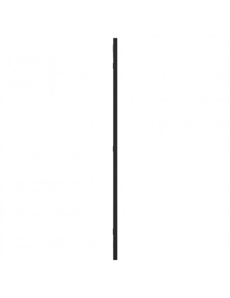 Specchio da Parete Nero 40x80 cm Rettangolare in Ferro