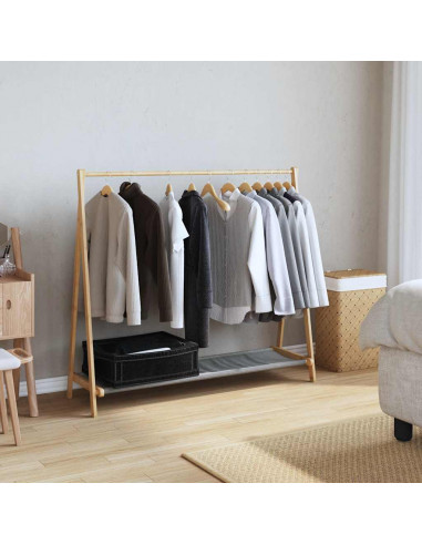 Appendiabiti con Ripiani 106x34x102 cm in Bambù