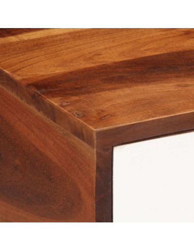 Tavolino 45x30x45 cm in Legno Massello di Acacia