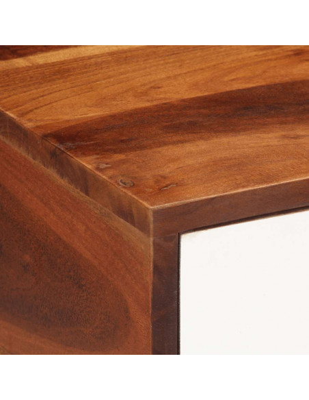 Tavolino 45x30x45 cm in Legno Massello di Acacia