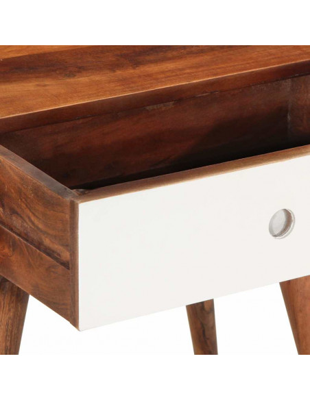 Tavolino 45x30x45 cm in Legno Massello di Acacia