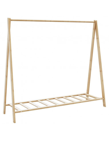 Appendiabiti con Ripiani 106x34x102 cm in Bambù