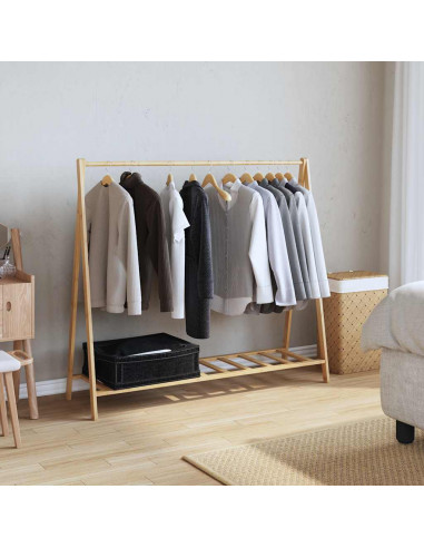 Appendiabiti con Ripiani 106x34x102 cm in Bambù
