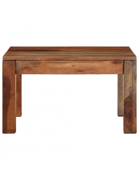 Tavolino da Caffè 60x60x35 cm in Legno Massello di Acacia