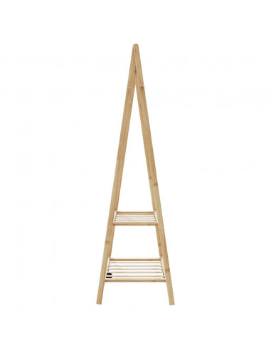 Appendiabiti con Ripiani 96x45,5x150,5 cm in Bambù