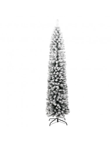 Albero di Natale Artificiale con Neve Fioccata Verde 210 cm PVC