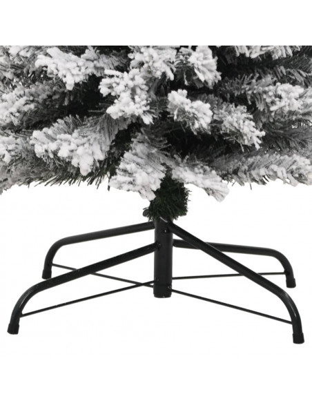 Albero di Natale Artificiale con Neve Fioccata Verde 210 cm PVC