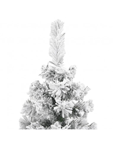 Albero di Natale Artificiale con Neve Fioccata Verde 150 cm PVC
