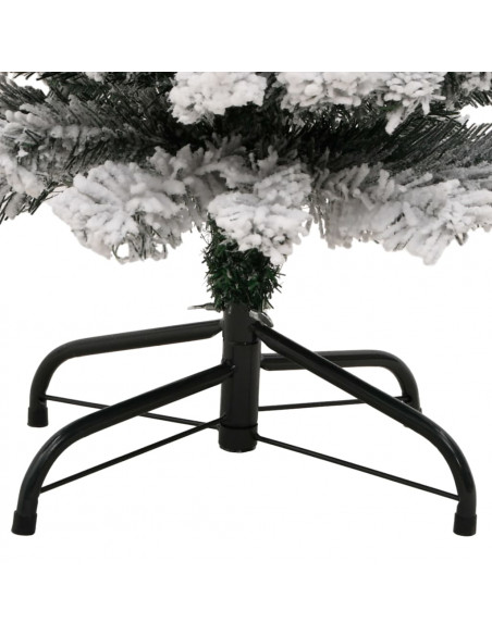 Albero di Natale Artificiale con Neve Fioccata Verde 150 cm PVC