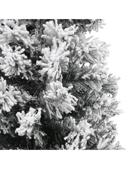 Albero di Natale Artificiale con Neve Fioccata Verde 180 cm PVC