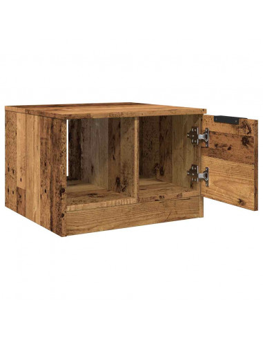 Tavolino da Salotto Legno Antico 50x50x36 cm Legno Multistrato