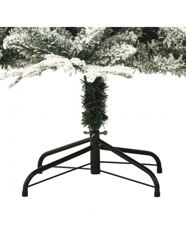 Albero di Natale Artificiale con Neve Verde 180 cm PVC e PE