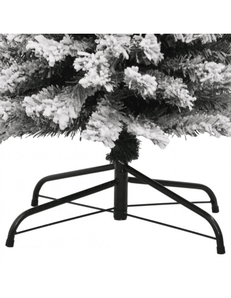 Albero di Natale Artificiale con Neve Fioccata Verde 240 cm PVC