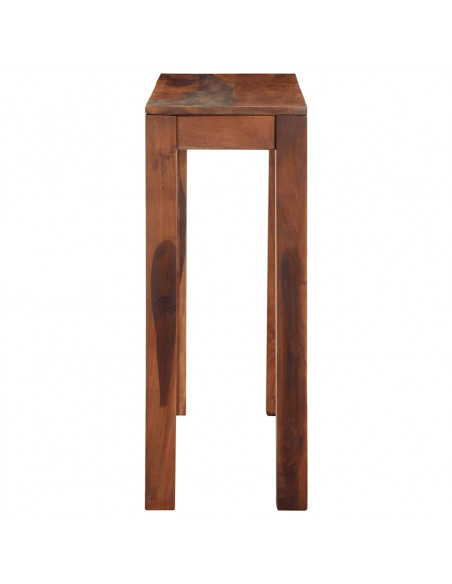 Tavolo Consolle 120x30x76 cm in Legno Massello di Acacia