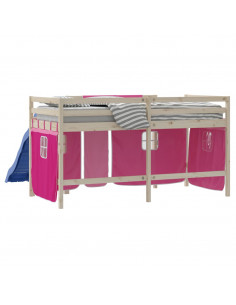 Tende per Letto a Soppalco Rosa in Poliestere