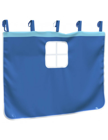 Tende per Letto a Soppalco con Tunnel e Torre Blu