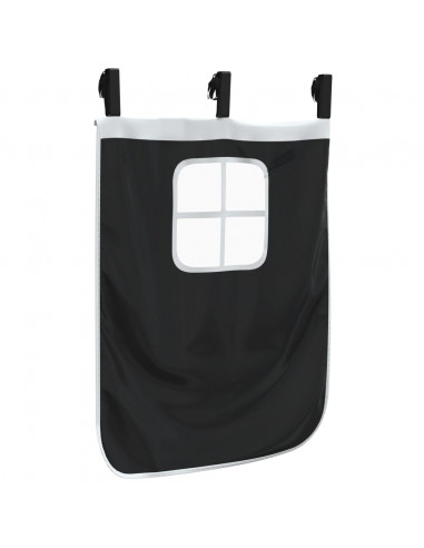 Tende per Letto a Soppalco con Tunnel e Torre Bianco e Nero