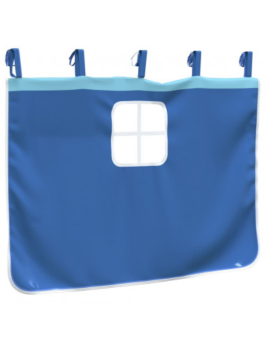 Tende per Letto a Soppalco con Tunnel Blu in Poliestere