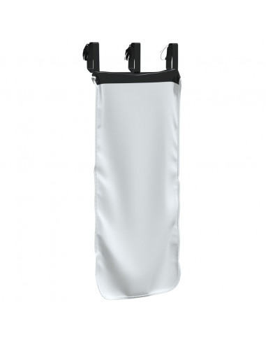 Tende per Letto a Soppalco con Tunnel Bianco e Nero Poliestere