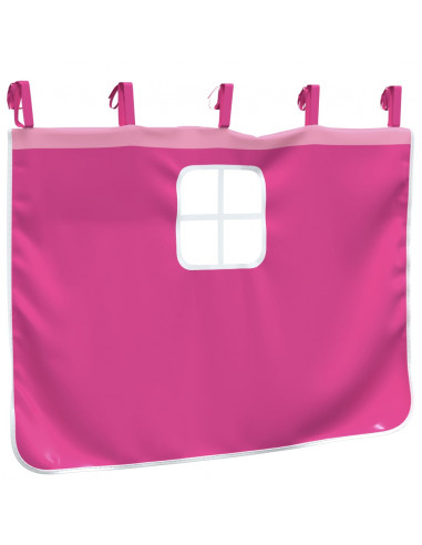 Tende per Letto a Soppalco con Torre Rosa in Poliestere