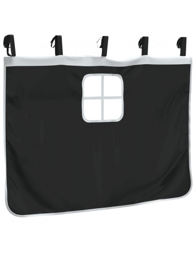 Tende per Letto a Soppalco con Torre Bianco e Nero Poliestere