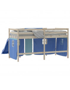 Tende per Letto a Soppalco Blu in Poliestere