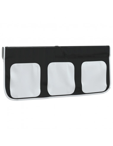 Tende per Letto a Soppalco Bianco e Nero in Poliestere