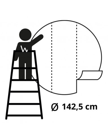 WallArt Cerchio Carta da Parati The Night Watch 142,5 cm