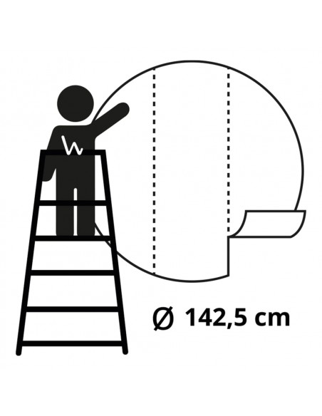 WallArt Cerchio Carta da Parati The Night Watch 142,5 cm