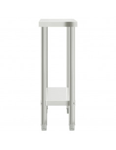 Tavolo da Lavoro da Cucina 110x30x85 cm in Acciaio Inossidabile