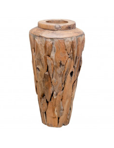Vaso Decorativo 40x60 cm in Legno Massello di Teak