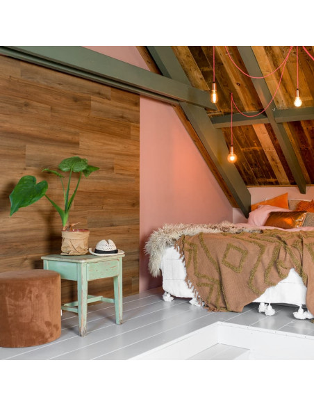 WallArt Listoni Effetto Legno 30 pz GL-WA28 Rovere Naturale Marrone