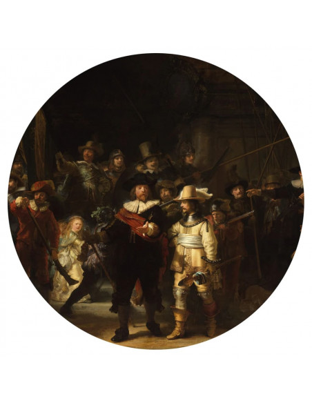 WallArt Cerchio Carta da Parati The Night Watch 142,5 cm