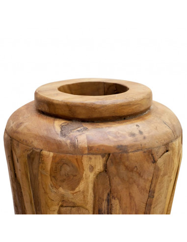 Vaso Decorativo 40x80 cm in Legno Massello di Teak