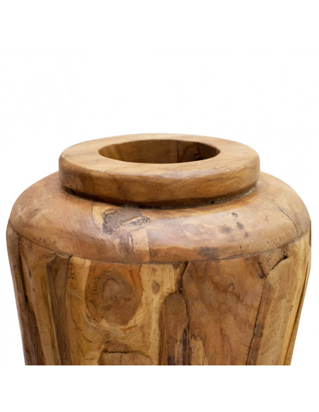Vaso Decorativo 40x80 cm in Legno Massello di Teak