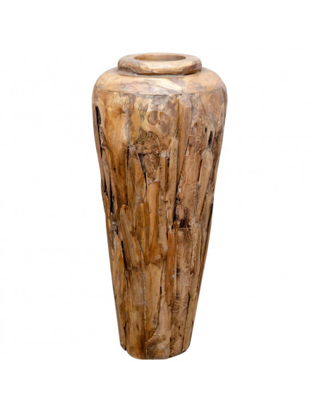 Vaso Decorativo 40x80 cm in Legno Massello di Teak