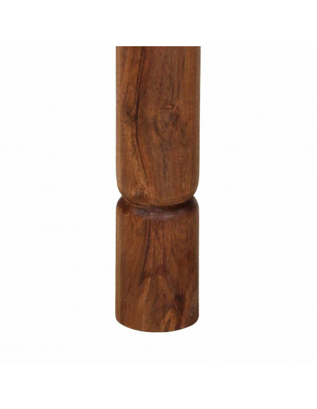 Tavolo da Pranzo 80x80x77 cm Legno Massello di Acacia