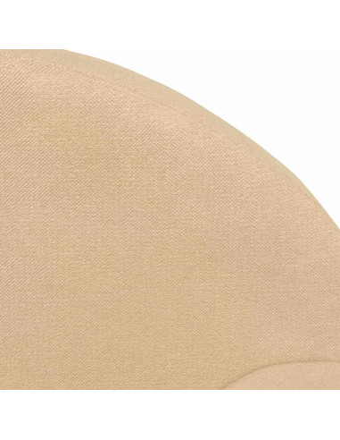 Divano per Bambini Crema in Morbido Peluche